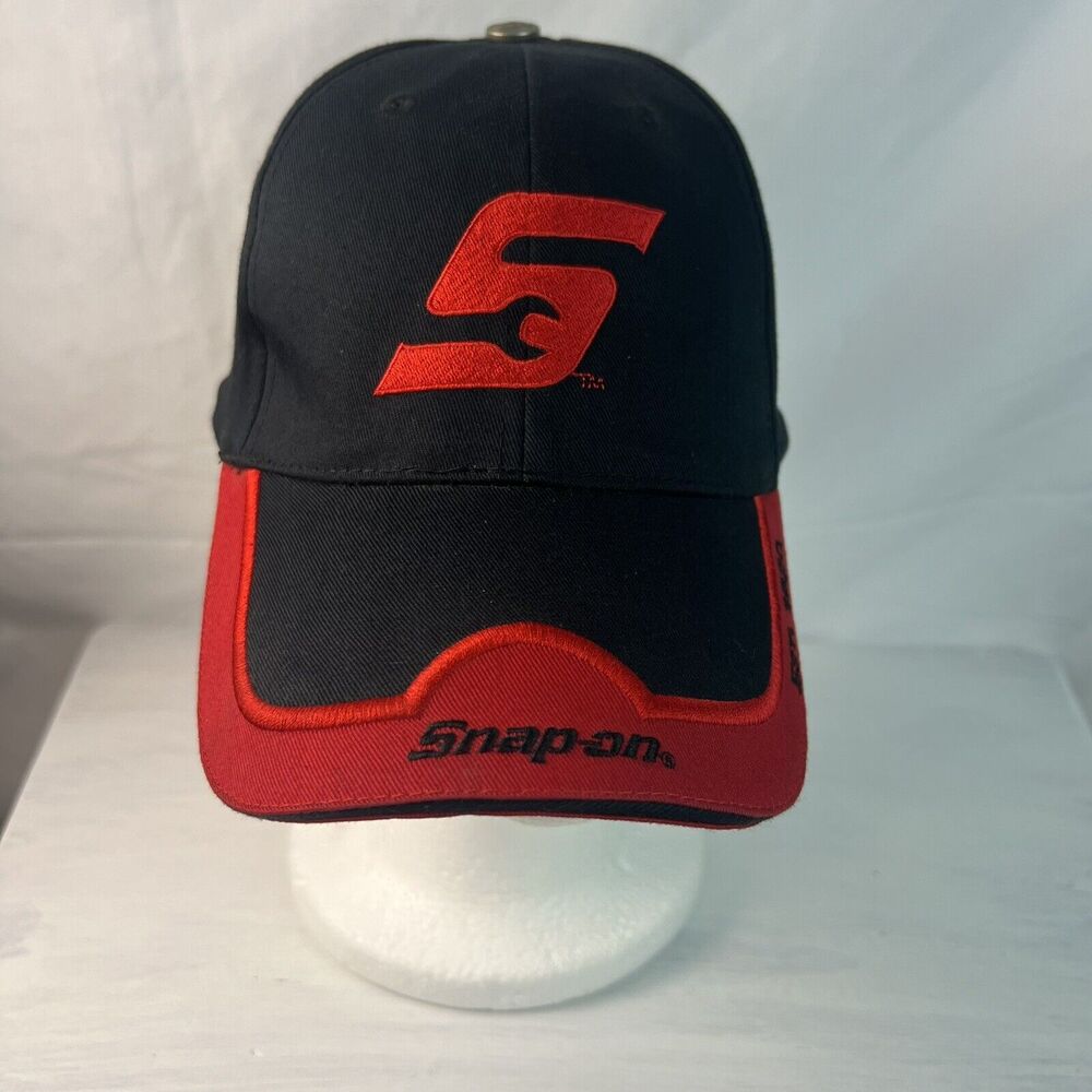 Snap-On Tools Hat Strapback Baseball Cap K Products Cotton Licensed Black Red